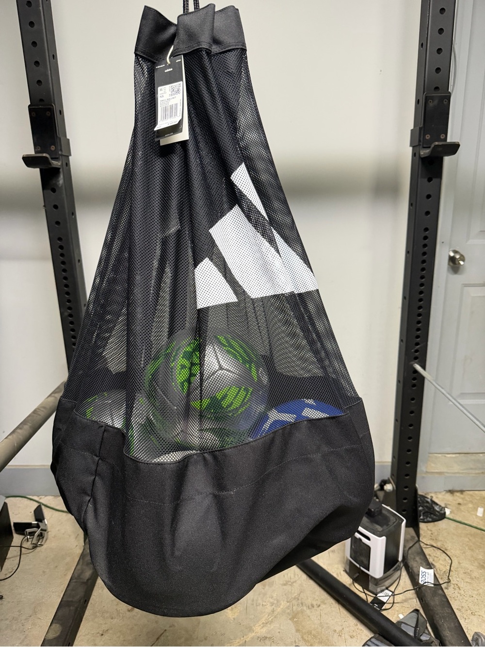 Adidas Tiro League Ball Net Black White Soccer Ball Bag NWT HS9751